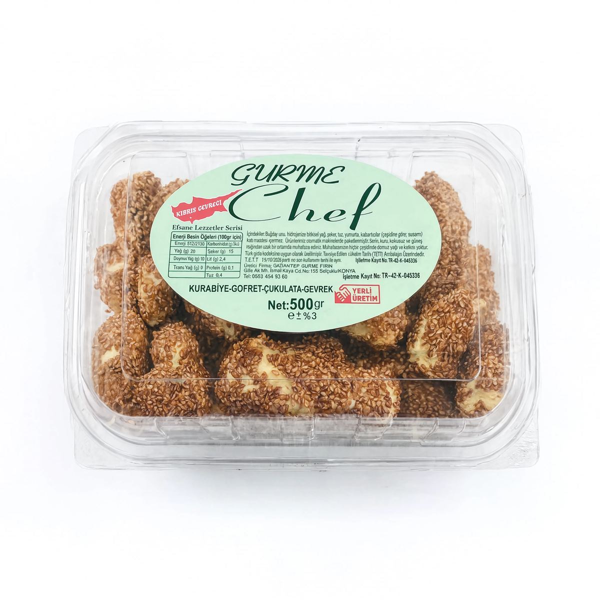 Gurme Chef Kıbrıs Gevreği 500 Gr