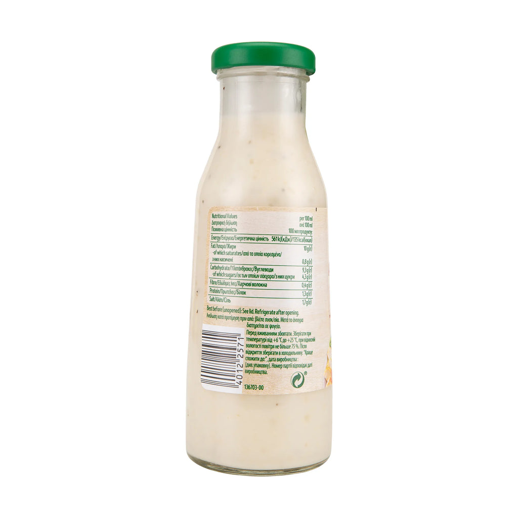 Kühne Amerikan Sezar Salata Sosu 500 Gr arka etiket