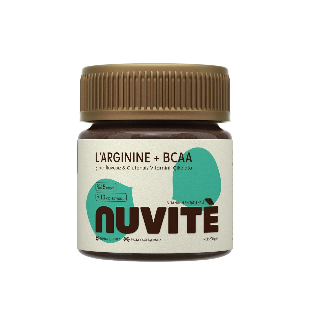 Nuvite L-Arginine + BCAA Keçiboynuzlu Şekersiz Vitaminli Çikolata 200 Gr