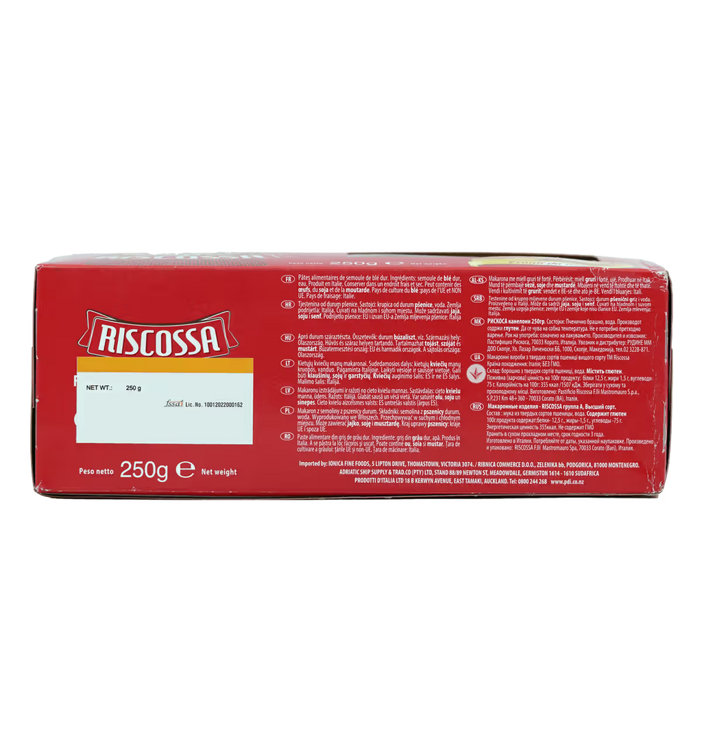 Riscossa Cannelloni 250 Gr arka etiket