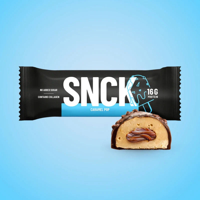 SNCK Caramel Pop Protein Bar 55 Gr x12 ek görünüm
