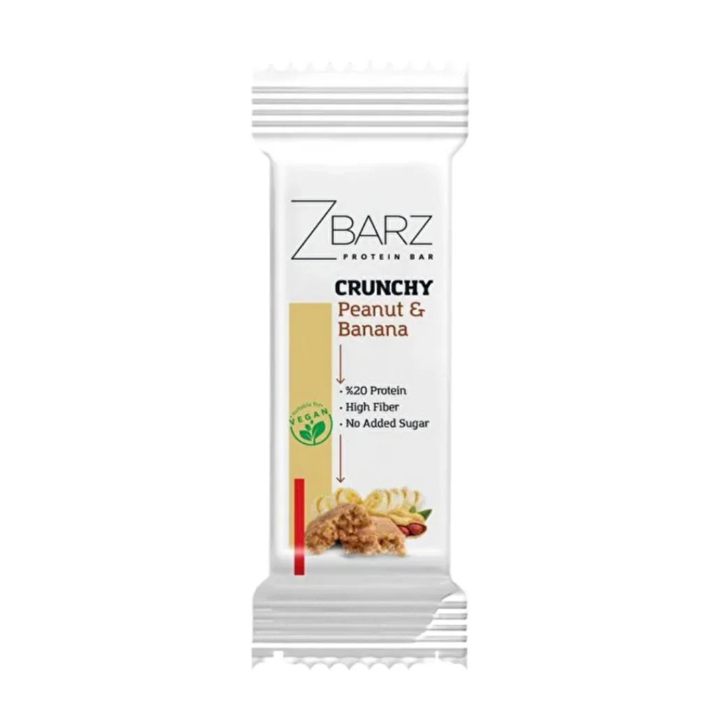 Zbarz Crunchy Muz & Yer Fıstığı Protein Bar 35 Gr x20 kutu görünümü