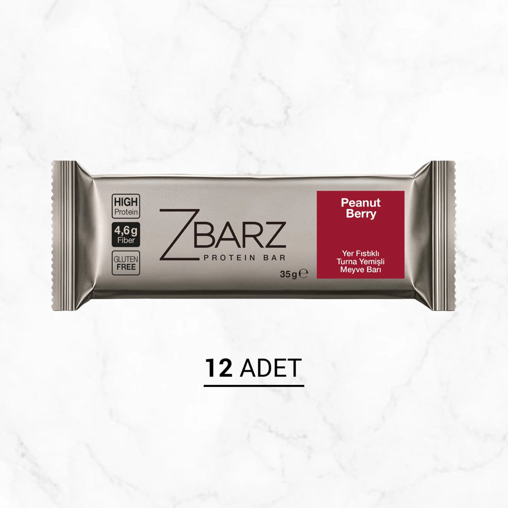 Zbarz Yer Fıstığı & Turna Yemişi Protein Bar 35 Gr x20 kutu görünümü