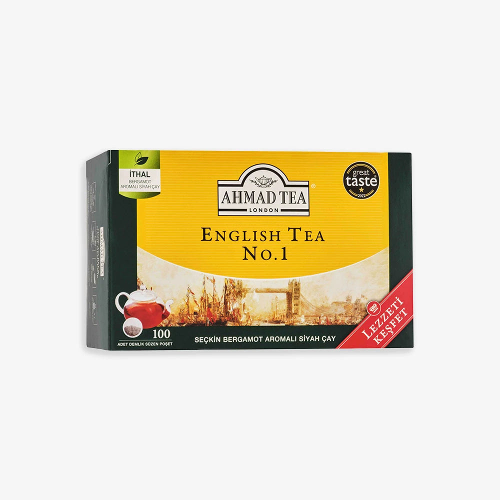 Ahmad Tea English Tea No.1 Demlik Poşet 100'Lü (320 Gr)