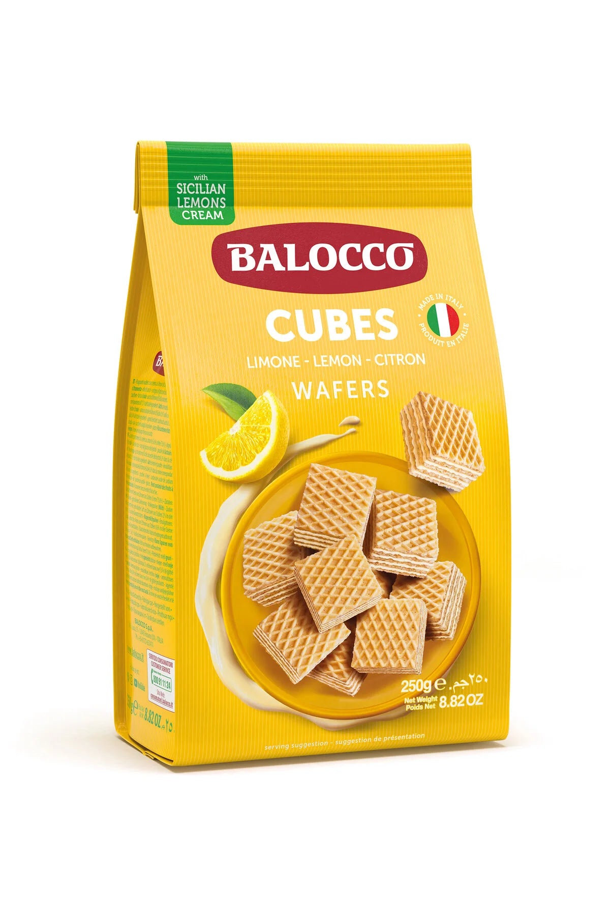 Balocco Limonlu Küp Gofret 250 Gr