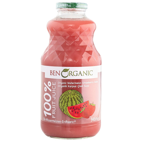 Benorganic Organik Karpuz & Çilek Suyu 946 Ml