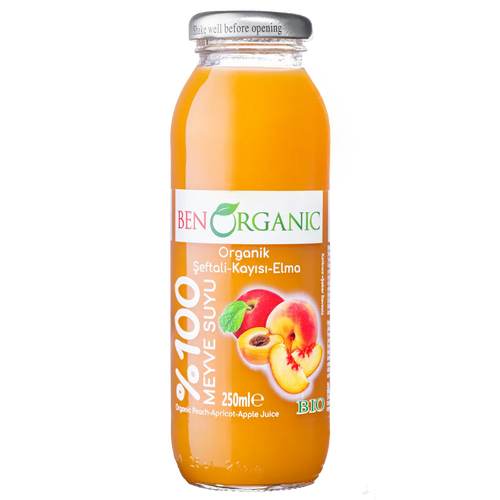 Benorganic Organik Kayısı & Şeftali Suyu 250 Ml