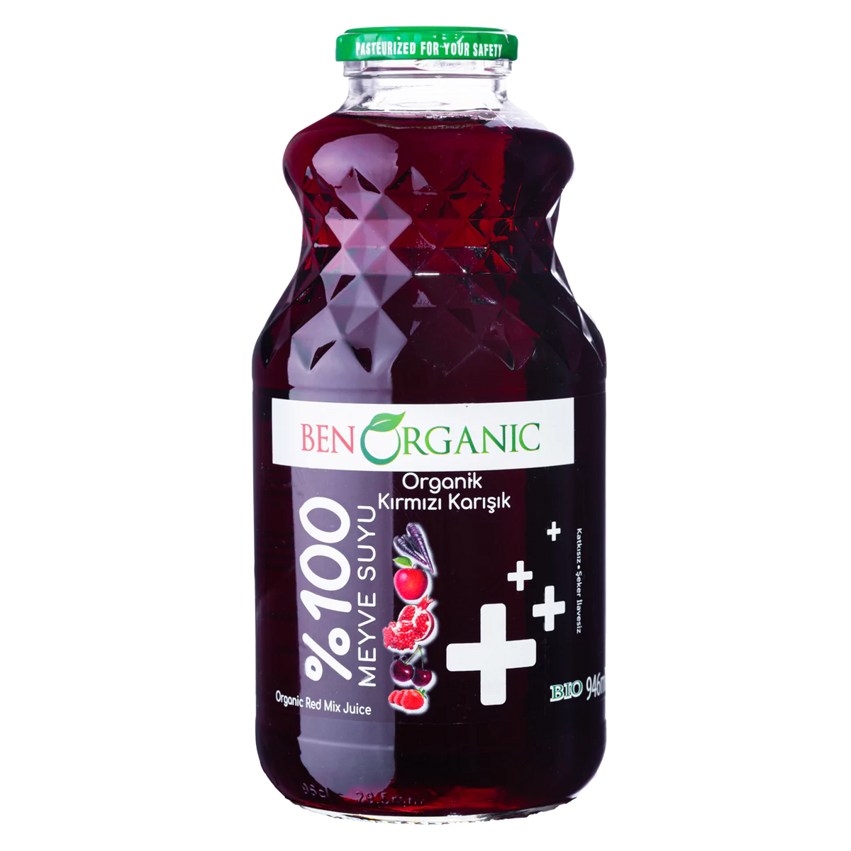 Benorganic Organik Kırmızı Karışık Meyve Suyu 946 Ml