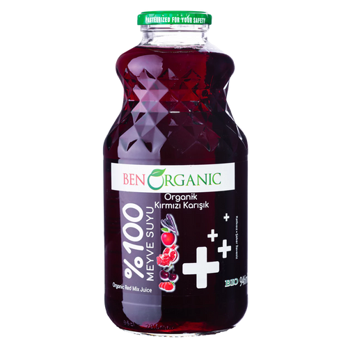 Benorganic Organik Kırmızı Karışık Meyve Suyu 946 Ml