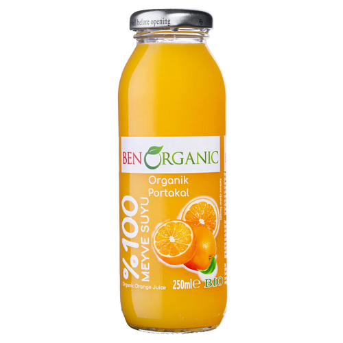 Benorganic Organik Portakal Suyu 250 Ml