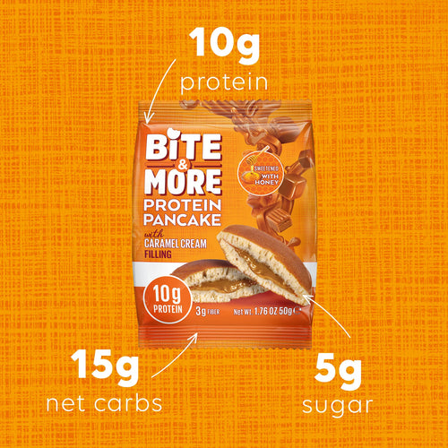 Bite And More Caramel Protein Pancake 50 Gr
