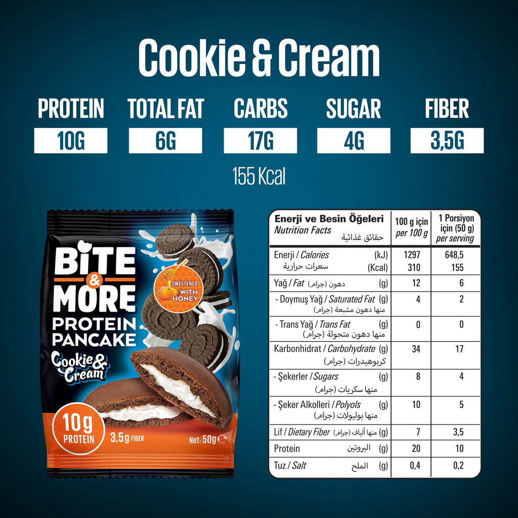 Bite And More Cookie Protein Pancake 50 Gr