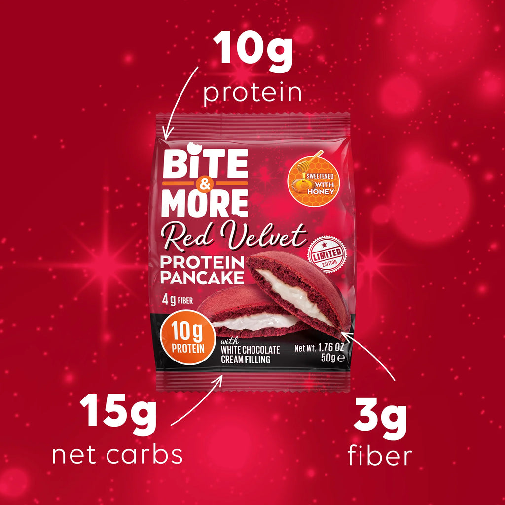 Bite And More Red Velvet Protein Pancake 50 Gr