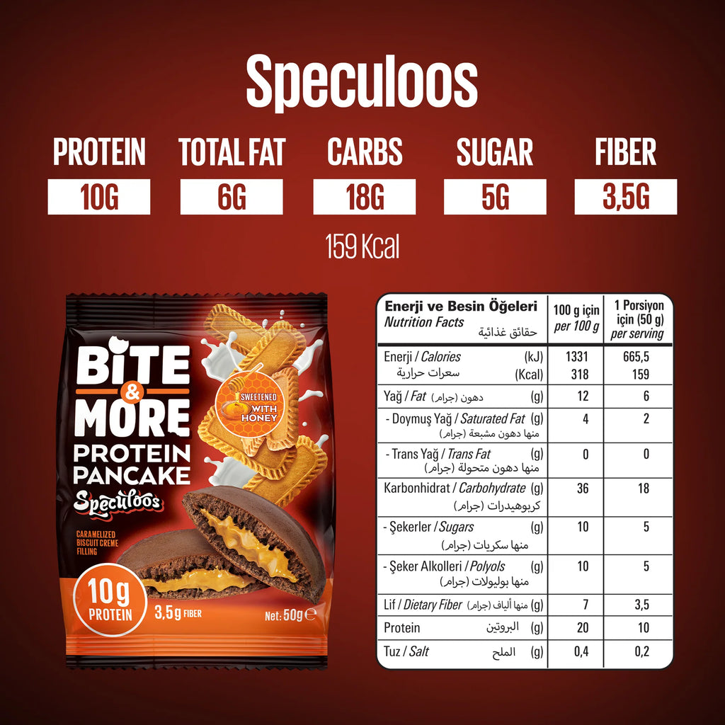 Bite And More Speculoos Protein Pancake 50 Gr