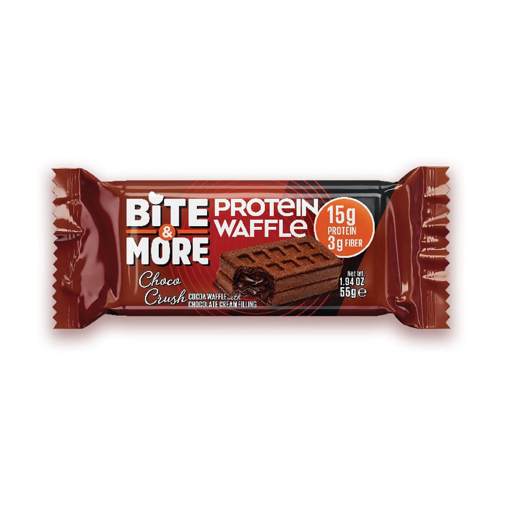 Bite & More Kakaolu Çikolata Kremalı Protein Waffle 55 Gr