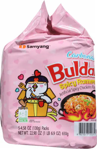 Samyang Buldak Carbonara Spicy Ramen 5’Li Multipack (650 Gr)