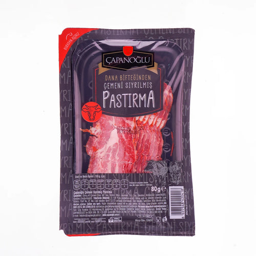 Çapanoğlu Dana Bifteğinden Çemeni Siyrilmiş Pastirma 80 Gr