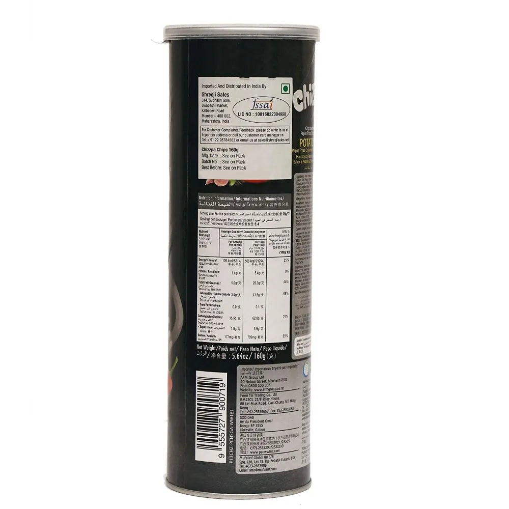 Chizzpa Hot Spicy Patates Cipsi 160 Gr