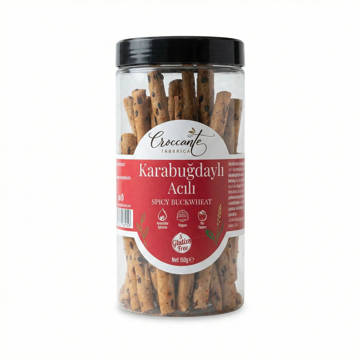 Croccante Glutensiz Acılı Grisini 80 Gr