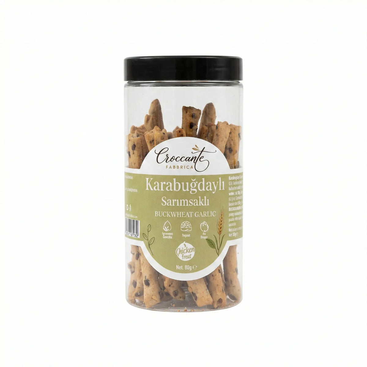 Croccante Glutensiz Sarımsaklı Grisini 80 Gr