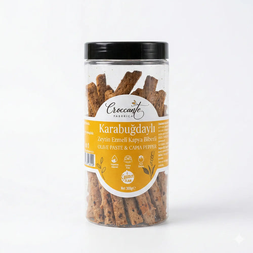 Croccante Glutensiz Zeytin Ezmeli & Kapya Biberli Grisini 80 Gr