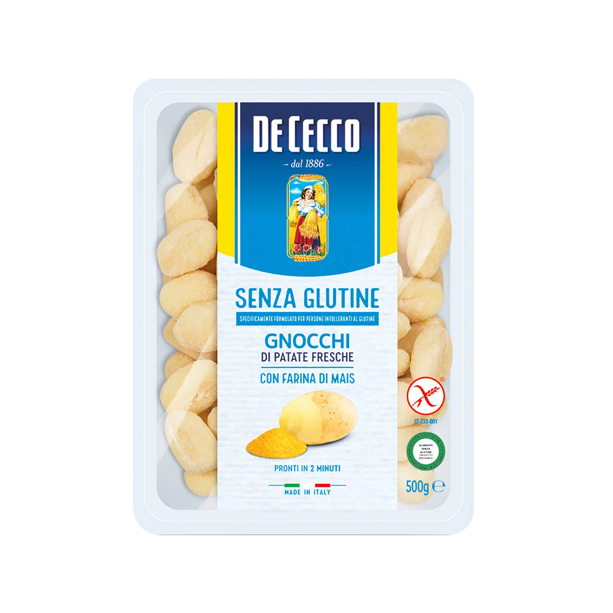 De Cecco Gnocchi Di Patate Glutensiz 500 Gr