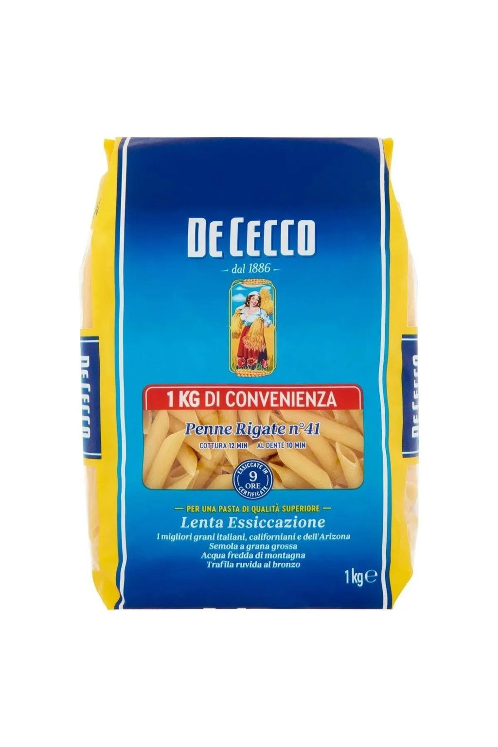 De Cecco Penne Rigate No:41 1000 Gr