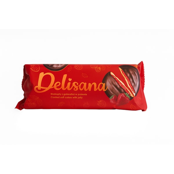 Delisana Çilek Aromalı Jaffa Kek 135 Gr