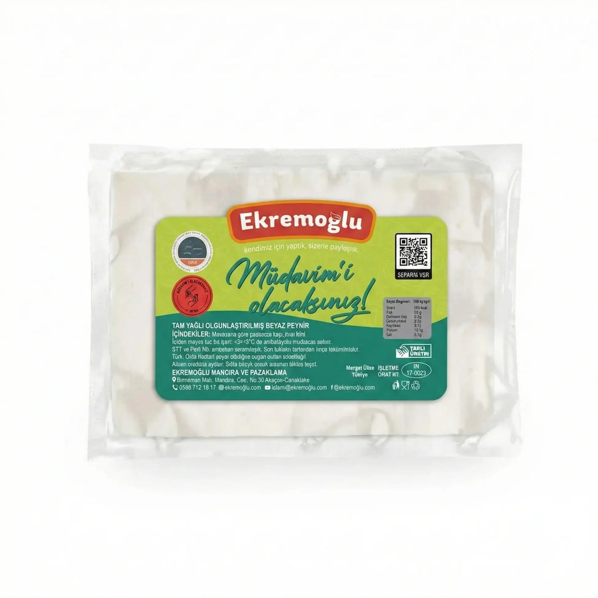 Ekremoğlu Müdavim Sert Keçi Peyniri 500 Gr