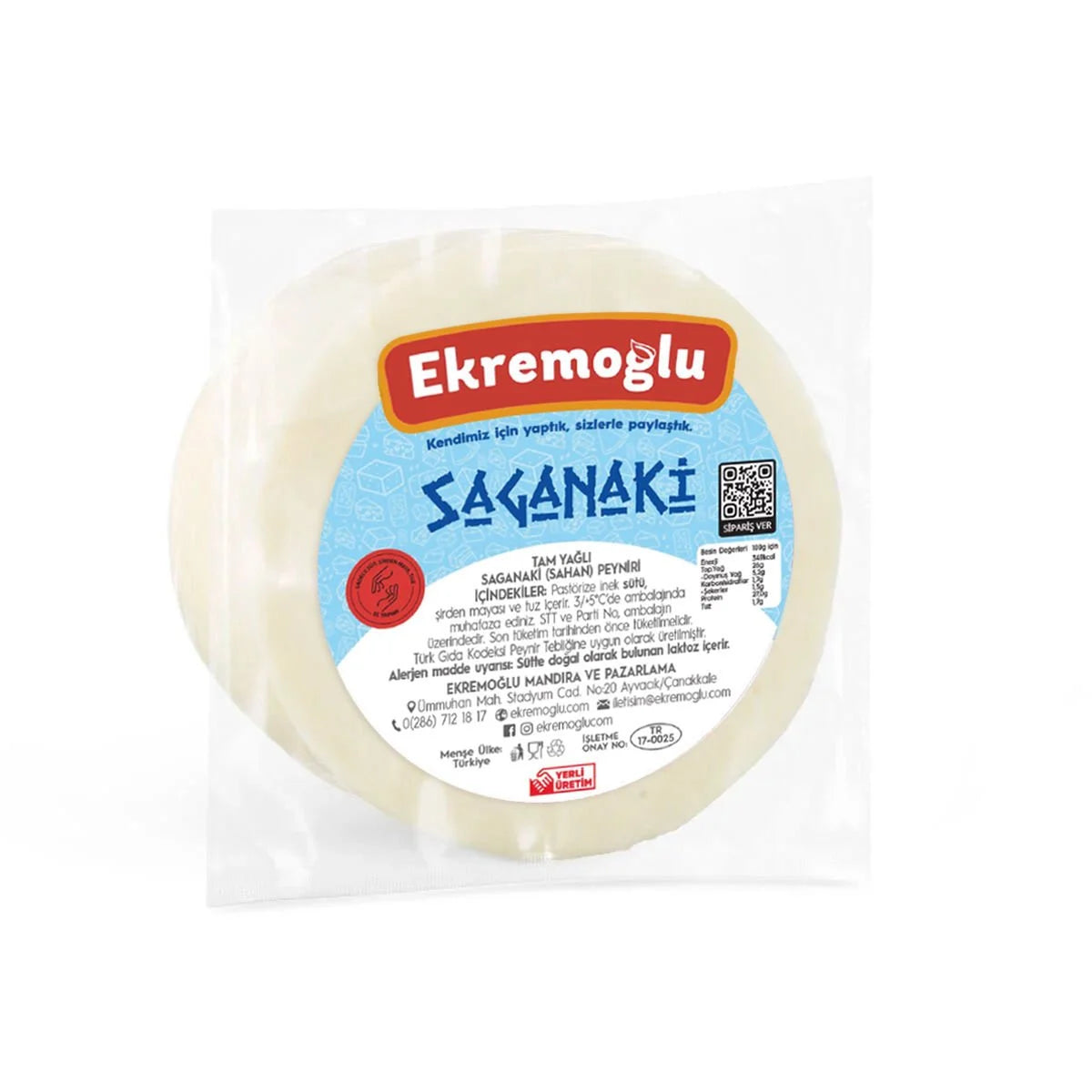 Ekremoğlu Saganaki Peyniri 650 Gr