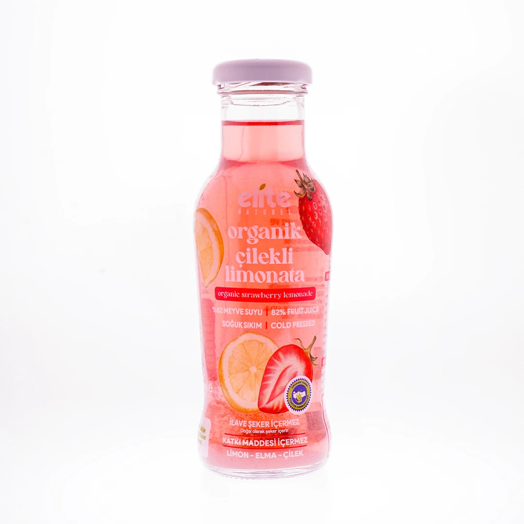 Elite Organik Çilekli Limonata 250 Ml