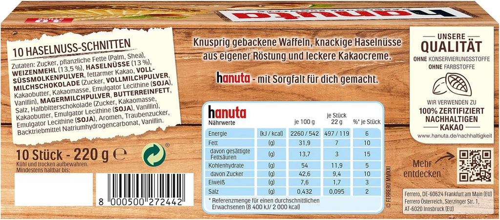Ferrero Hanuta 220 Gr