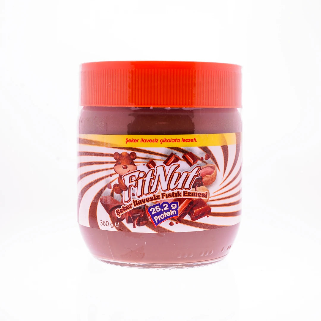 Fitnut Şeker İlavesiz Çikolatalı Fıstık Ezmesi 360 Gr