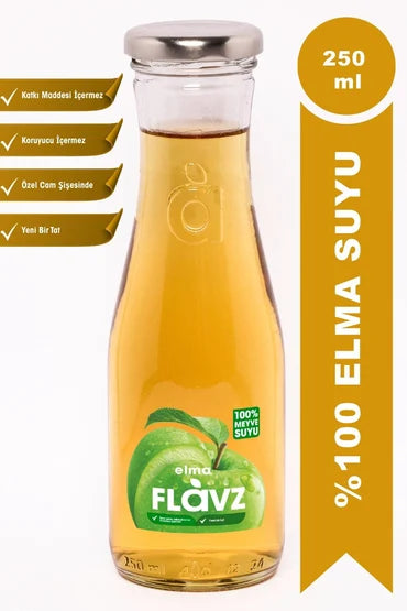 Flavz %100 Elma Meyve Suyu 250 Ml