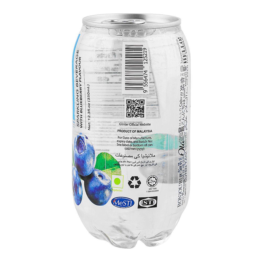 Glinter Sparkling Blueberry Drink 350 Ml