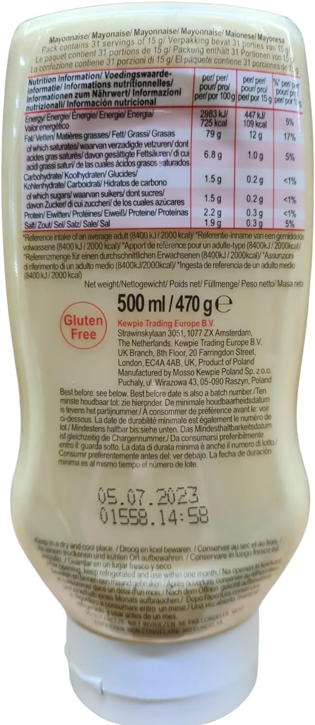 Kewpie Japanese Mayonnaise 500 Gr