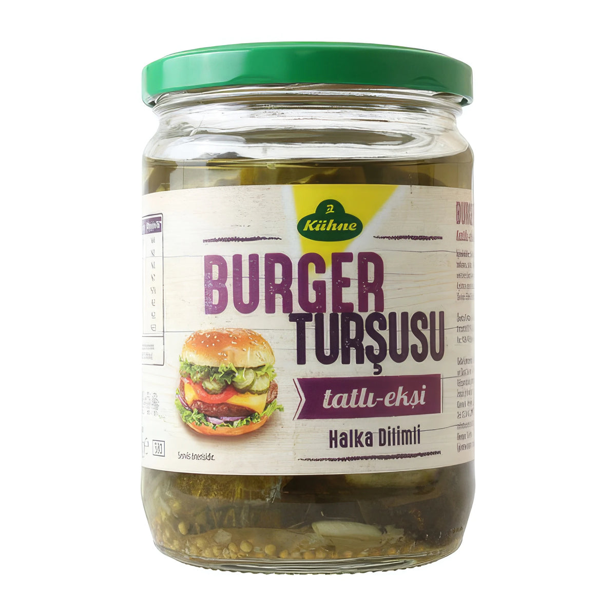 Kühne Tatlı Ekşi Burger Turşusu 530 Gr