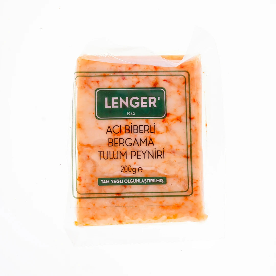 Lenger Acı Biberli Bergama Tulum Peyniri 200 Gr