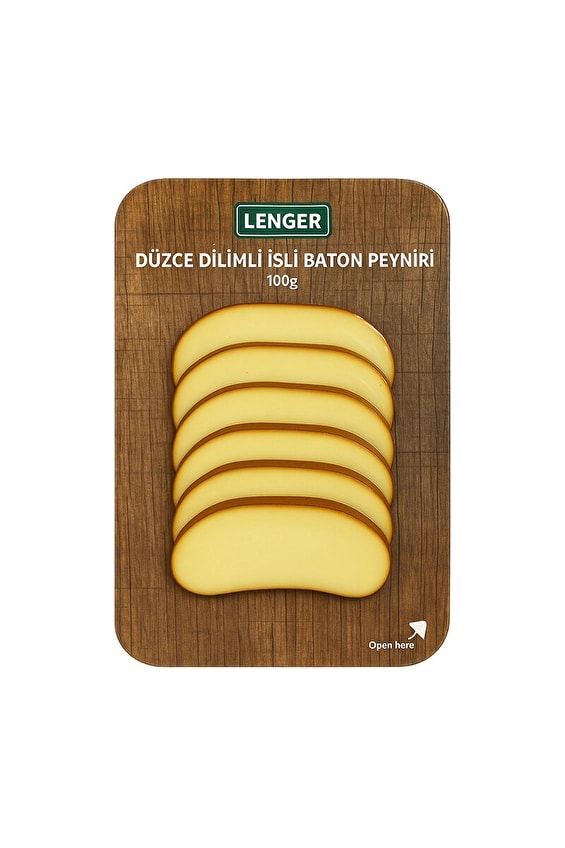 Lenger Düzce Dilimli İsli Baton Peyniri 100 Gr