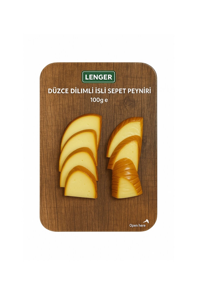 Lenger Düzce Dilimli İsli Sepet Peyniri 100 Gr