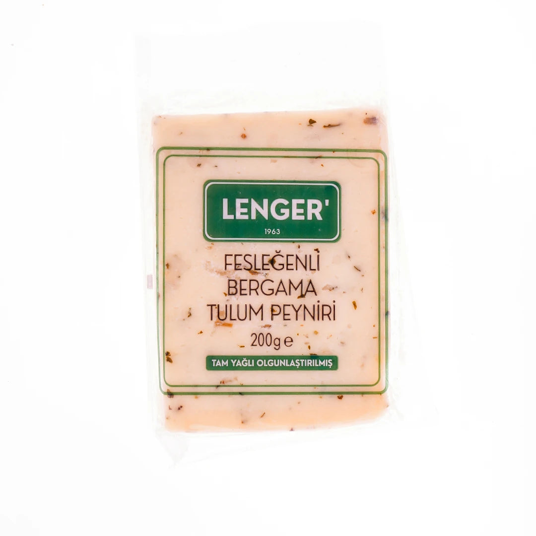 Lenger Fesleğenli Bergama Tulum Peyniri 200 Gr