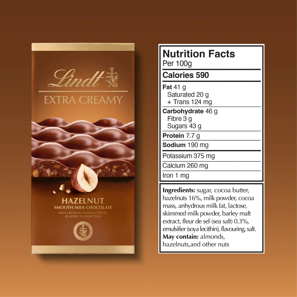 Lindt Extra Creamy Hazelnut Smooth Milk Çikolata 80 Gr