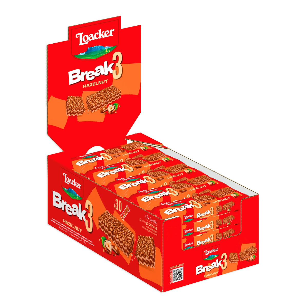 Loacker Break3 Hazelnut 19 Gr * 30
