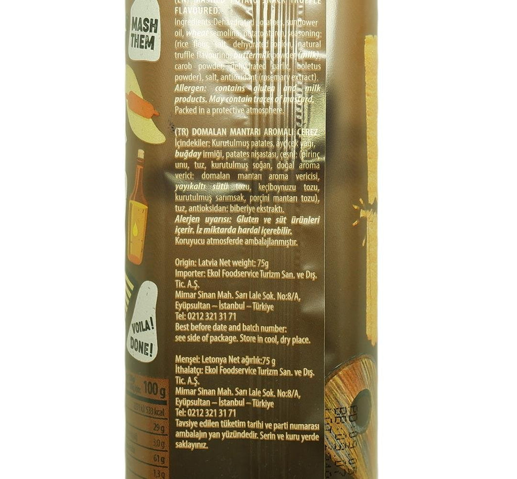 Long Chips Domalan Mantarlı Mashed Potato Chips 75 Gr