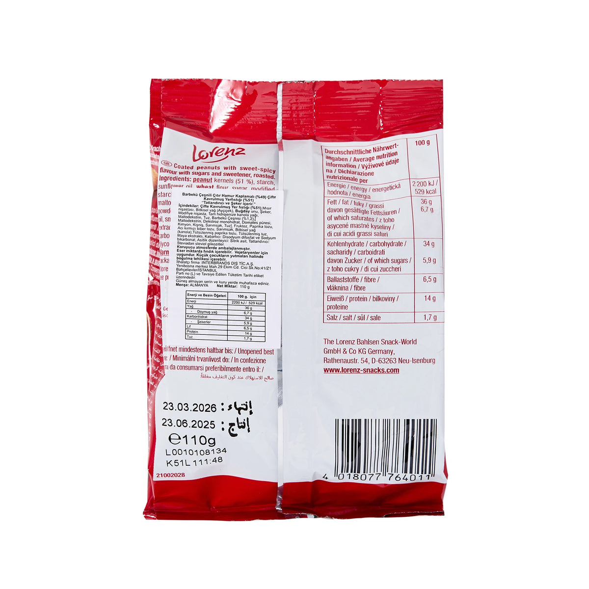 Lorenz Nic Nacs Bbq 110 Gr