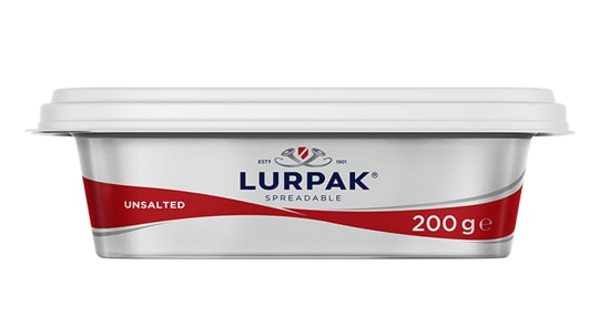 Lurpak Sürülebilir Tuzsuz Tereyağı 200 Gr