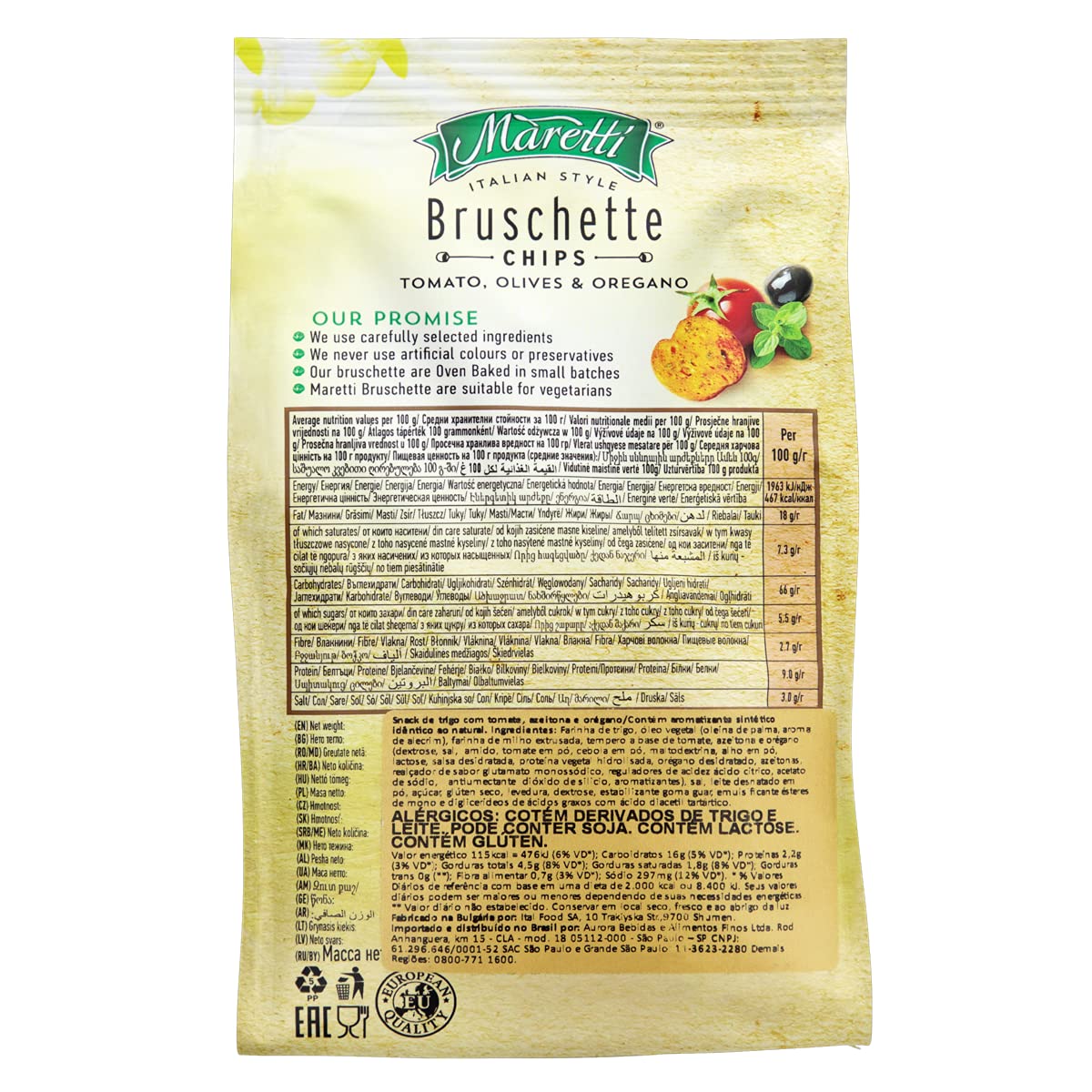 Maretti Bruschette Tomato 70 Gr