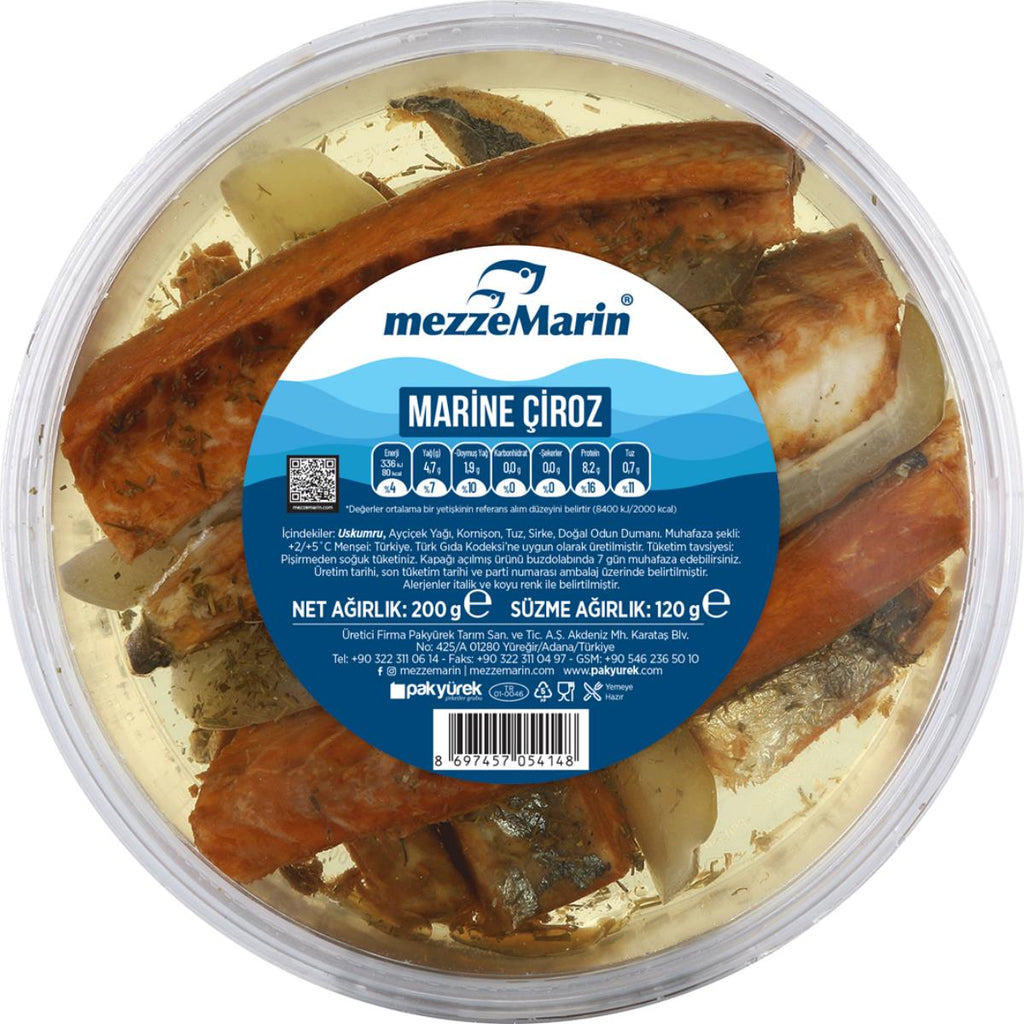 Mezzemarin Marine Uskumru Füme Çiroz 200 Gr