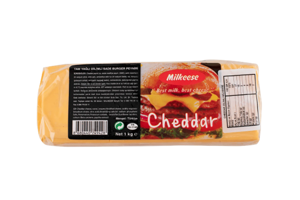Milkeese Dilimli Cheddar Peyniri 1000 Gr
