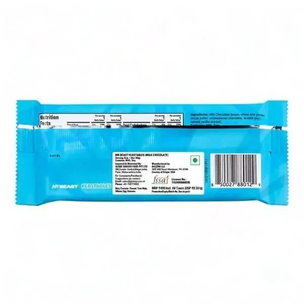 Mrbeast Feastables Milk Chocolate 60 Gr * 10